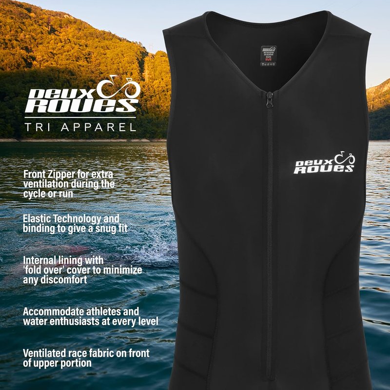 Youth Triathlon Suit for Kids | Sleeveless Cycling Skin Suit - Includes Race Bib Belt