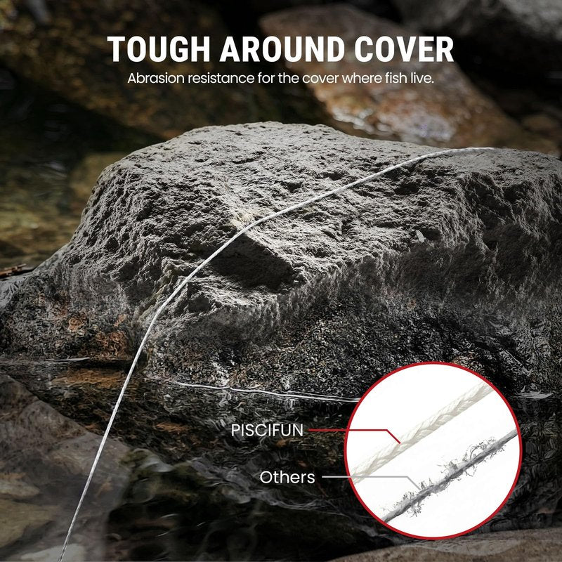 Piscifun Onyx Braided Fishing Line Advanced Superline Braid Lines 300Yd 15lb White