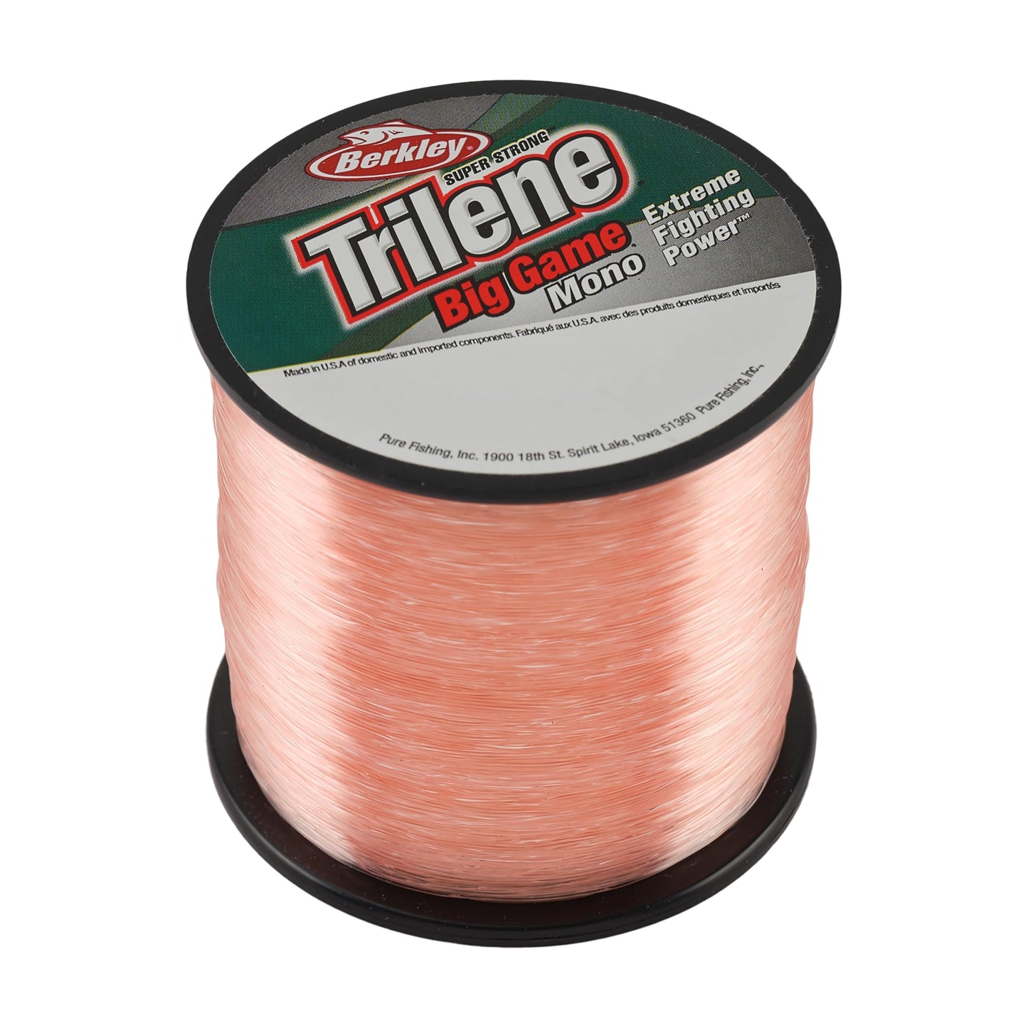 Berkley Trilene® Big Game™, Pink Coral, 10lb | 4.5kg, 1500yd | 1371m Monofilament Fishing Line, Suitable for Saltwater and Freshwater Environments