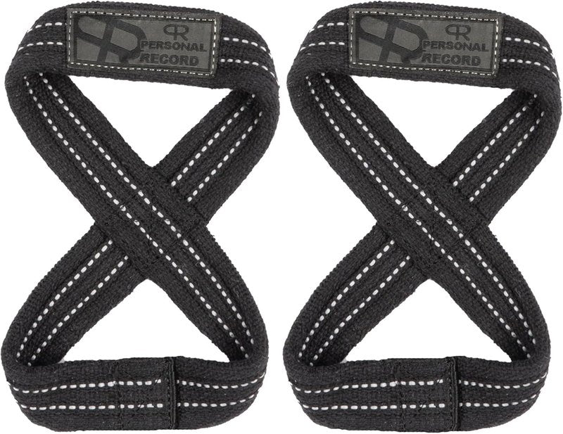 Deadlift Straps - Heavy Duty Figure 8 Weightlifting Straps for Powerlifting & Bodybuilding | Strong Grip Support for Men & Women
