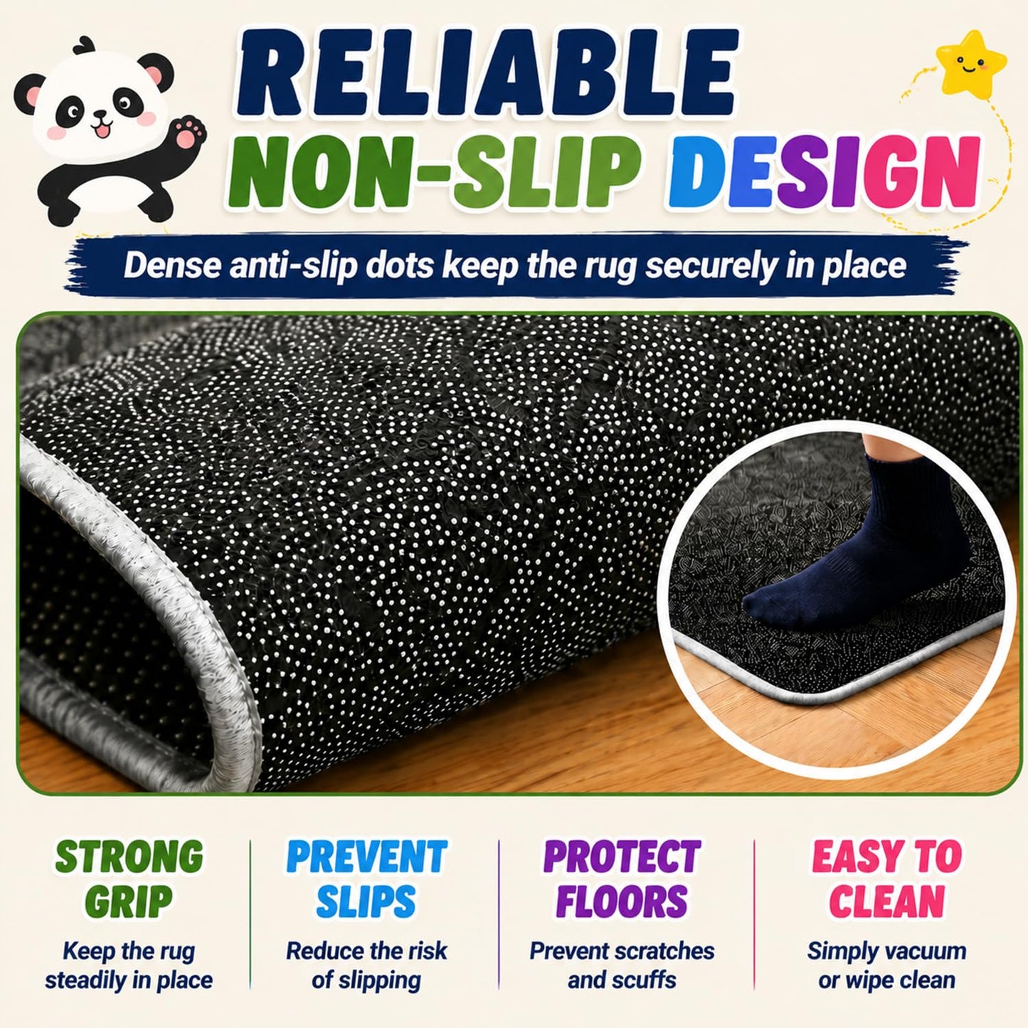 ABC Carpet,Kids Carpet for Playroom, Classroom Floor Play Mat for Kids,Preschool Rugs wtih ABC, Numbers, Animals, Extra Large Thick (59X39.4 Inch)