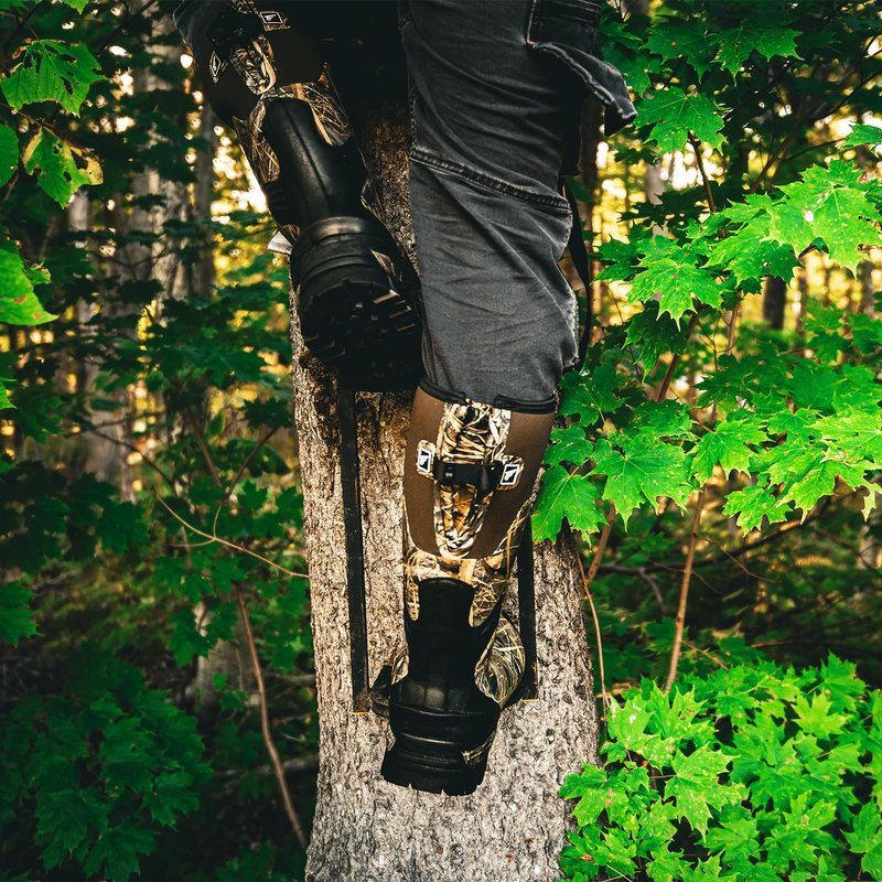 8 Fans Rubber Hunting Boots for Men, Waterproof Outdoor Boots, Insulated 1000G Thinsulate Warm, 5mm Neoprene Camo Boots, 17” Tall Shaft for Wet & Rough Terrain, Anti-Slip Sole for Hunting & Work