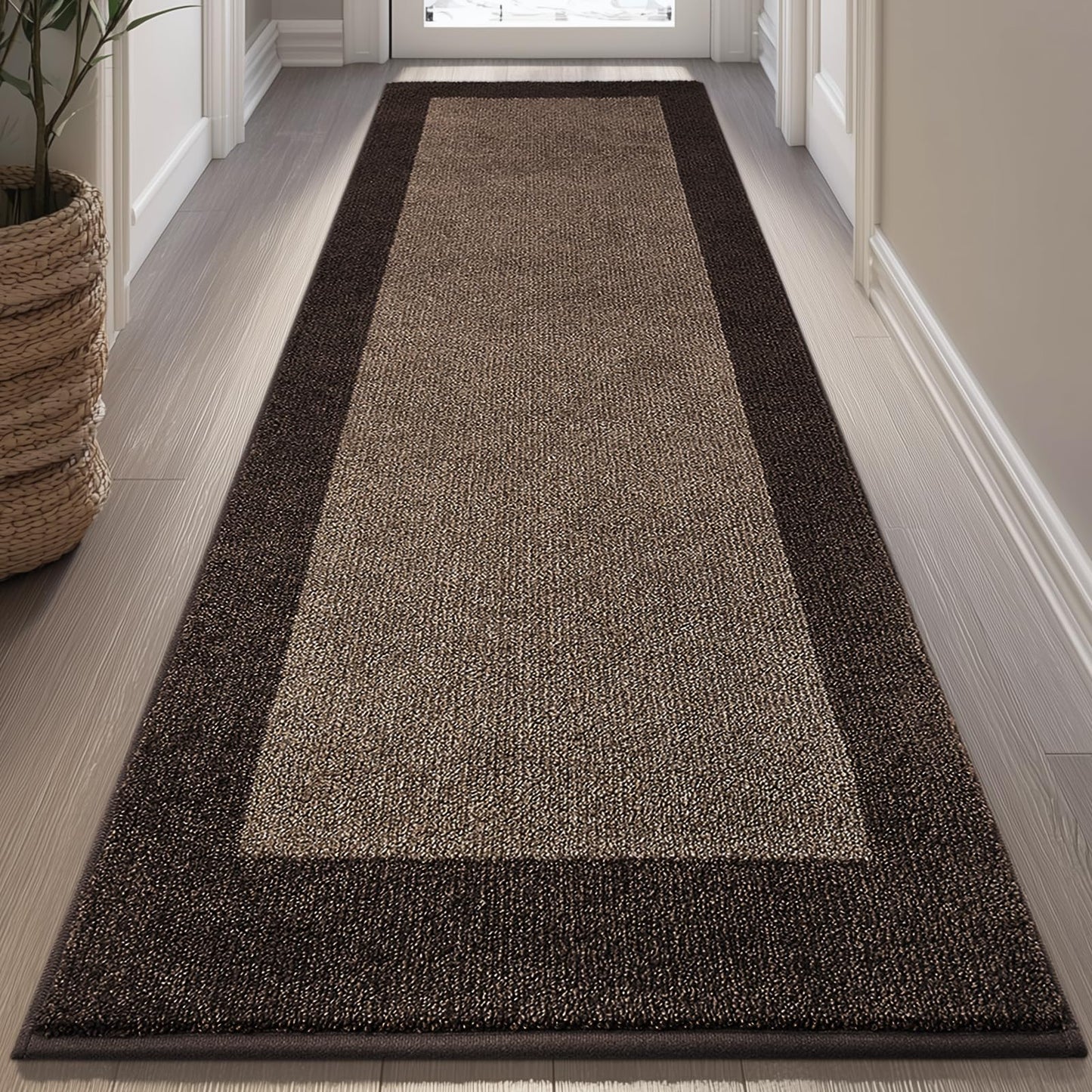 DOMUSTEX Machine Washable Kitchen Rug 32" x 72", Non Slip Indoor Door Rug, Absorbent Entrance Runner Rug for Bedroom, Hallway, Bathroom, Floor (Roll Packing)