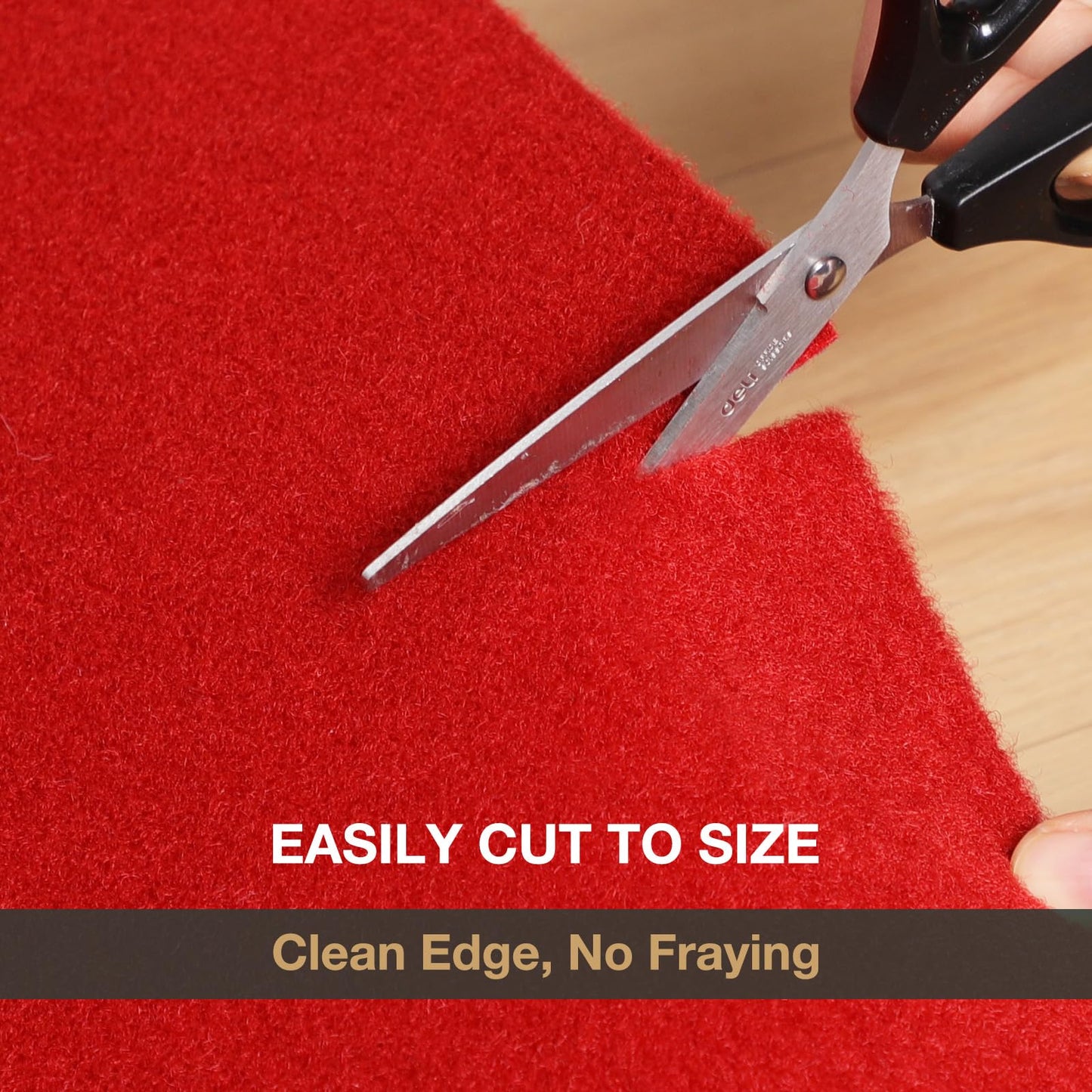 SALLOUS 450 GSM Extra Thick Red Carpet Runner 3 x 30 ft, Heavy-Duty Reusable Rug Runner for Party, Non-Slip Red Carpet with Rubber Backing, Aisle Runway Rug for Weddings, Events Decorations