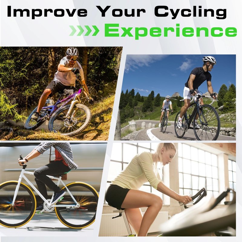 Zacro Bike Seat Cushion - Gel Padded Cover for Men Women Comfort, Extra Soft Exercise Bicycle Compatible with Peloton, Stationary or Cruiser Seats