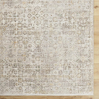 Livabliss x Galey Alix Myrtle Avenue I Vintage Medallion Area Rug, 7'10" x 10'2" (8' x 10'), Taupe