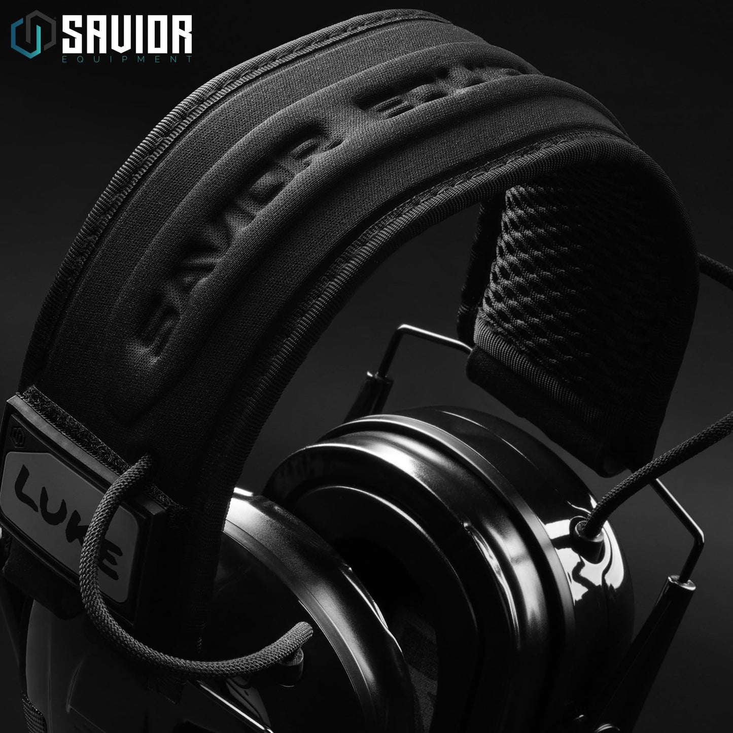 Savior Equipment Apollo Electronic Earmuffs For Shooting w/Gel Ear Pads, 24dB NRR, Noise Cancelling Ear Protection Headset (Black Chrome, 1-Pack)