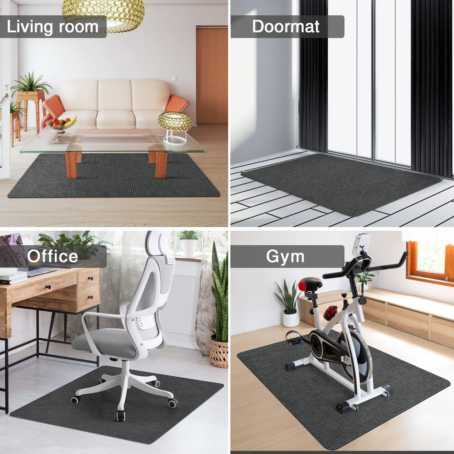 Placoot Desk Chair Mat for Hardwood Floor & Tile 55"x35" Office Chair Mat for Rolling Chairs Large Anti-Slip-Recyclable Material Computer Chair Rug for Office/Home
