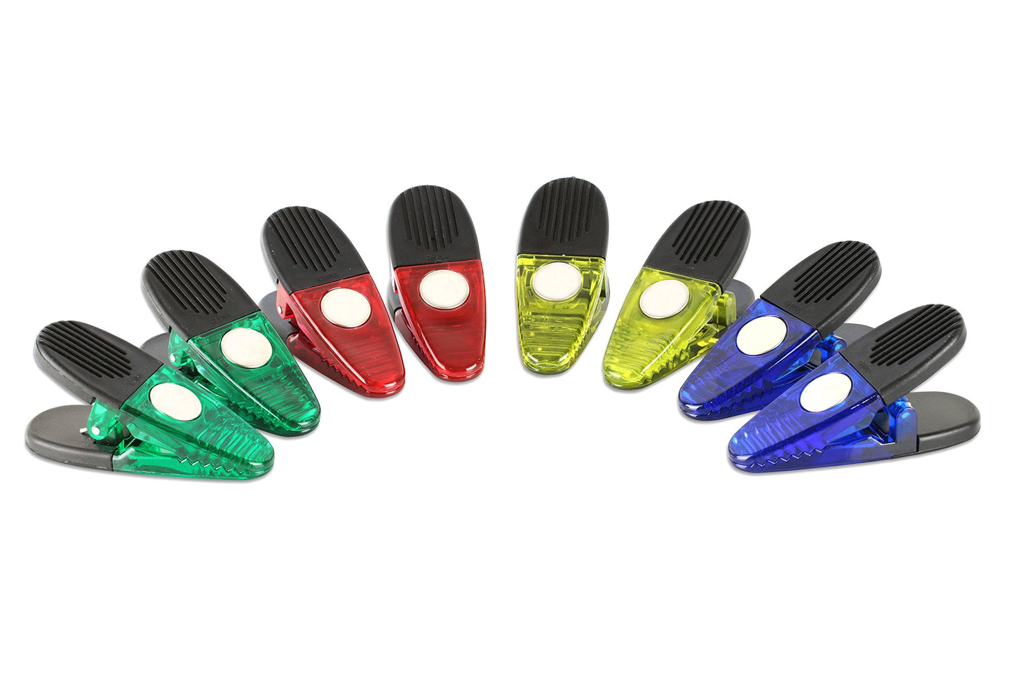 VIP Home Essentials -Thick Plastic Clips with Neodymium Magnet - 3-1/4" Length - Durable Versatile All-Purpose