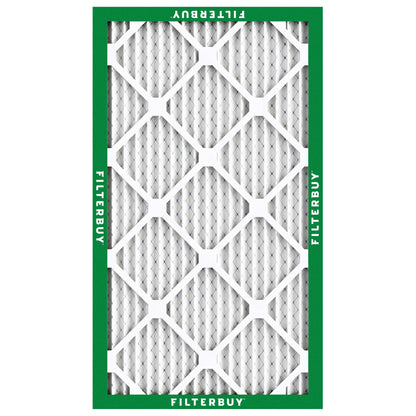 Filterbuy 13x21.5x1 Air Filter MERV 8 Essential Dust & Allergy Defense (2-Pack), Electrostatic Pleated HVAC AC Furnace Filters Replacement, Made in USA (Actual Size: 12.88 x 21.50 x 0.75)