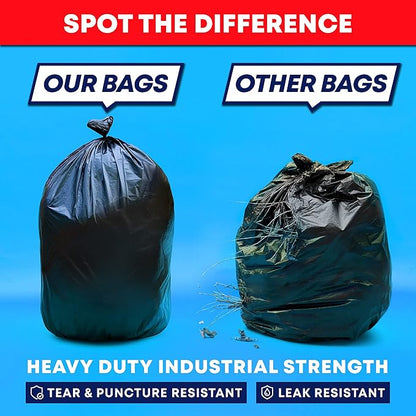 Veska 55 Gallon Trash Bags, 55-60 Gallon Trash Bags Heavy Duty