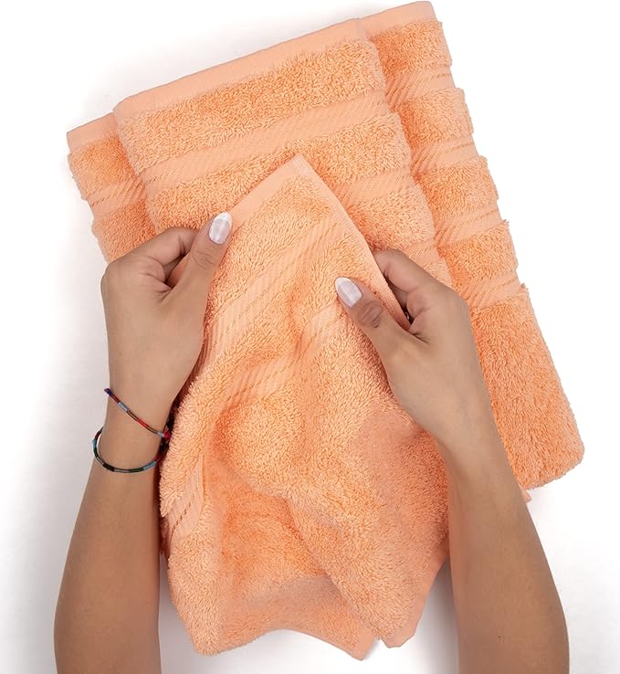 American Soft Linen Luxury 6 Piece Towel Set, 2 Bath Towels 2 Hand Towel 2