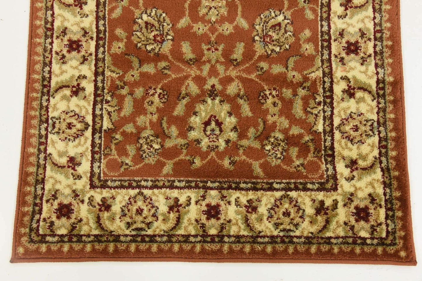Unique Loom Voyage Collection Traditional Oriental Classic Intricate Design Area Rug (2' 7 x 10' 0 Runner, Terracotta/Ivory)