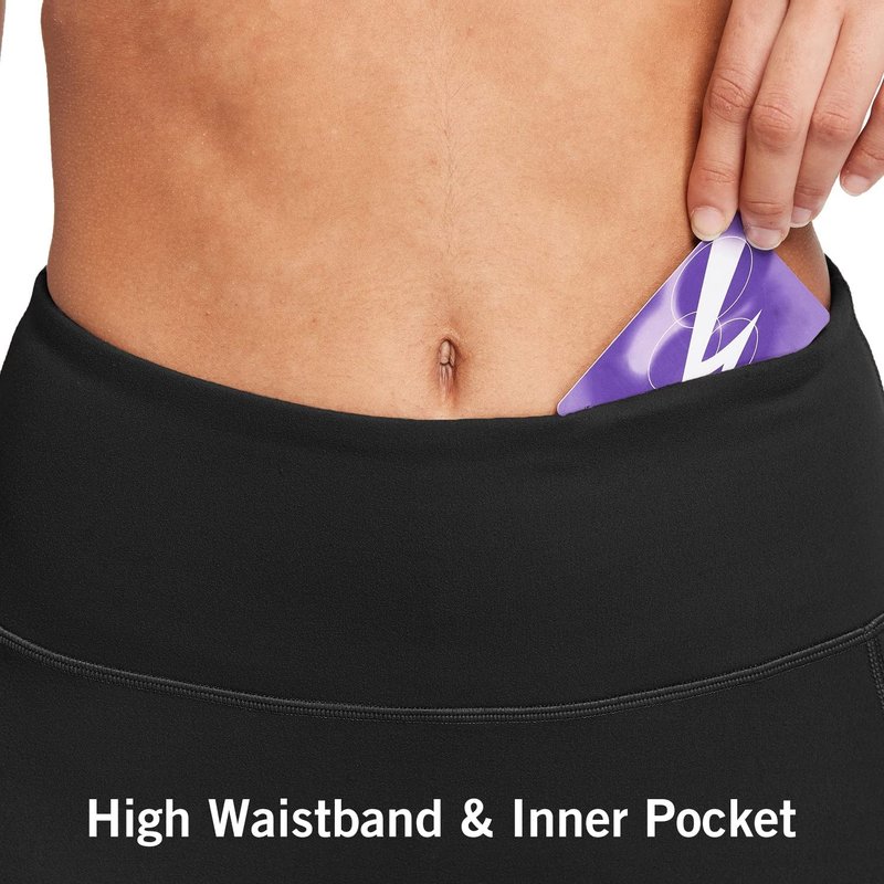 baleaf Biker Shorts Women Yoga Gym Workout Spandex Running Volleyball Tummy Control Compression with Pockets Soft 5" Black M