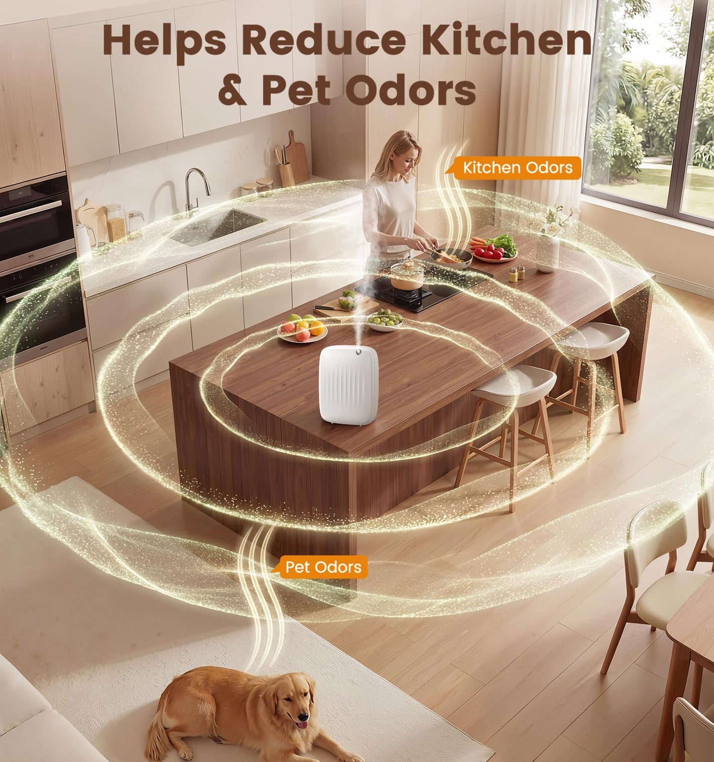 Ziweo Waterless Essential Oil Diffuser - Whole-Home Scent Cold Air Diffuser Up to 3000sq.ft for Large Home Office Hotel - Adjustable Intensity & Time, App & Panel Control - Quiet, Wall Amount - 400ml