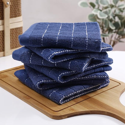 Homaxy 100% Cotton Terry Kitchen Dish Cloths, Ultra Soft and Absorbent Dish