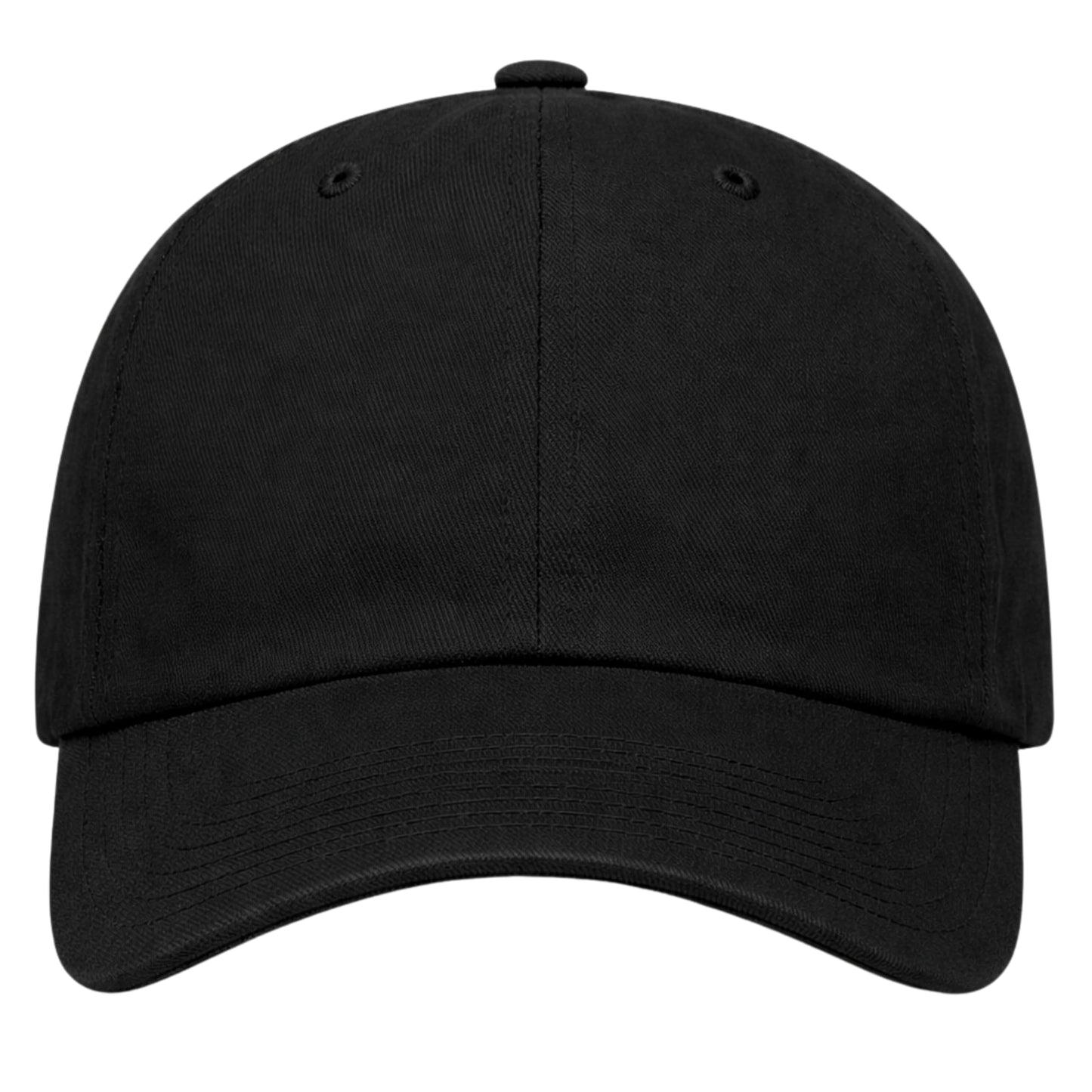 Stitch and Bill Mens Athletic Deep-Crown Baseball Cap 100% Soft Cotton Unstructured Dad Hat Outdoors Adjustable (US, Alpha, One Size, Black Cotton Soft Panel)
