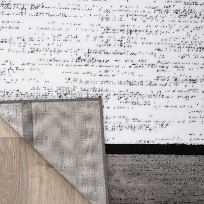 Rugshop Modern Geometric Boxes Blue Area Rug, Non-Shedding Carpet for Bedroom, Office, or Small Living Room, 4' x 6'