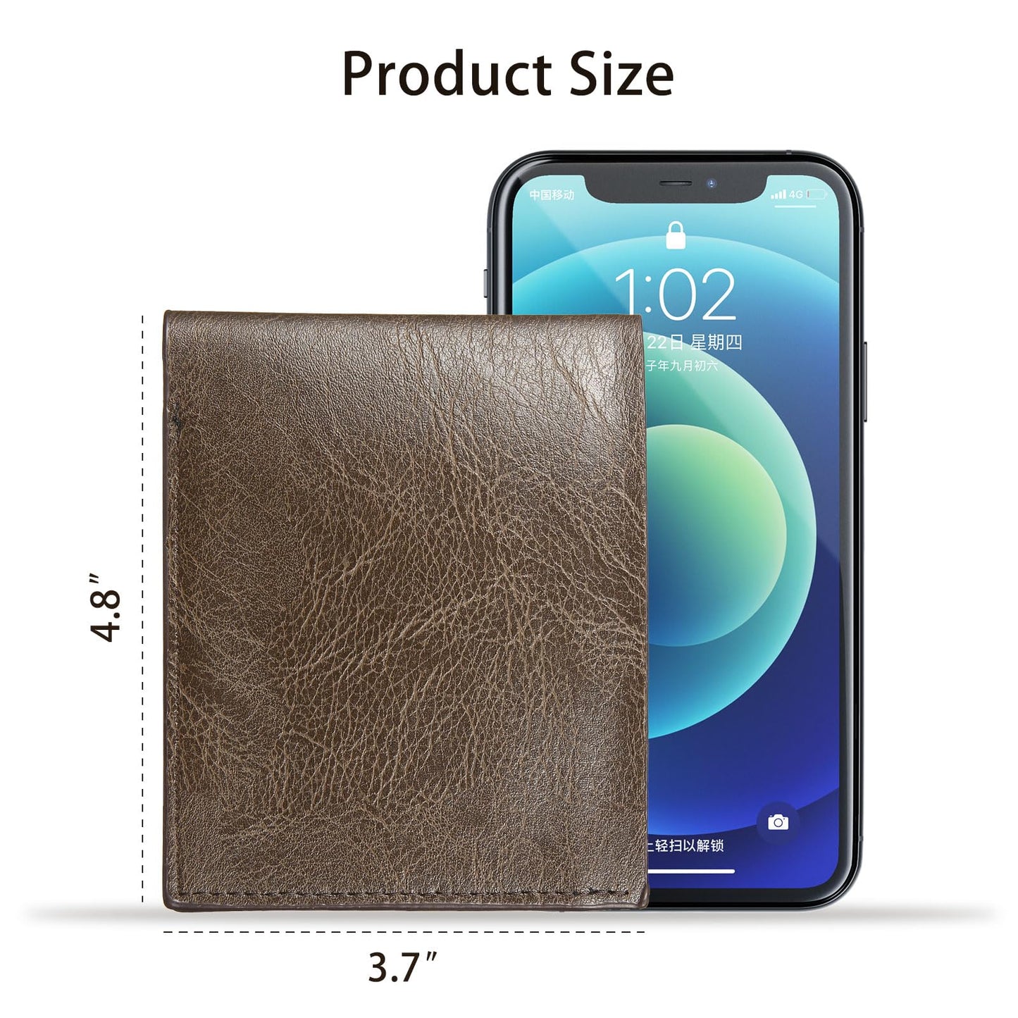VZZNN 12 PCS Leather Bifold Wallets for Men,Men’s Wallet Bulk for DIY Engraving,With money clip,card holder(6 Black & 6 Brown)