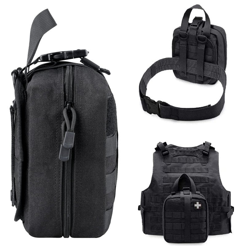 LIVANS 1000D First Aid Bag Empty Medical Ifak Pouch Molle EMT Pouches Rip-Away Tactical Military Trauma Emergency Medic Bag