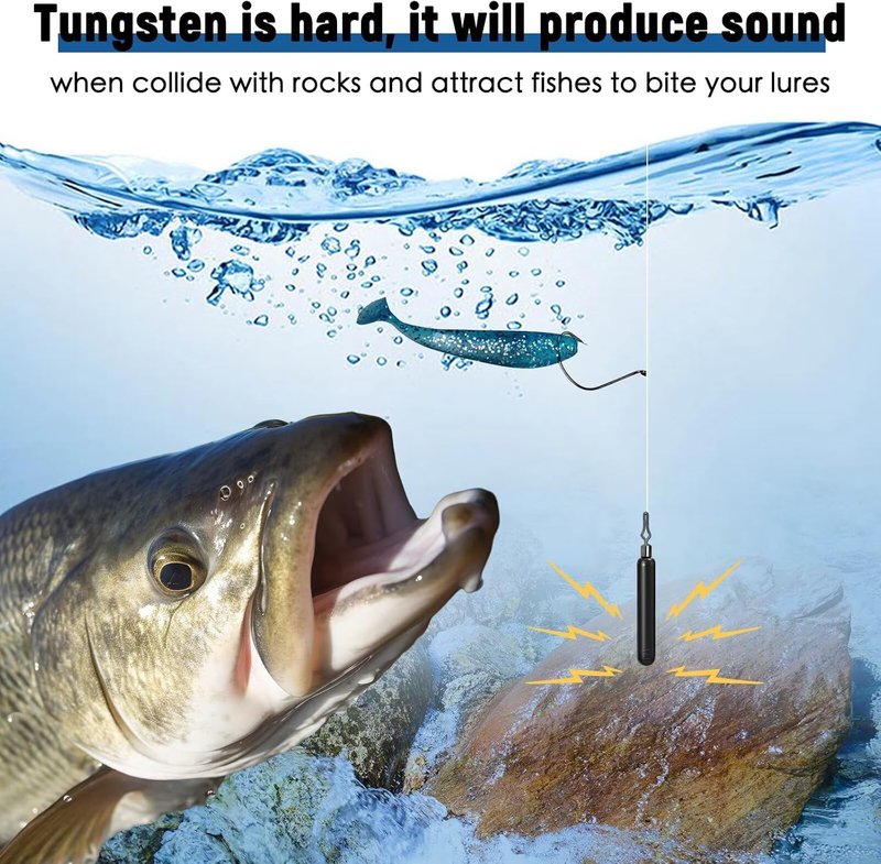 Tungsten Drop Shot Weights - 12Pcs Fishing Sinkers for Bass | Durable & Heavyweight