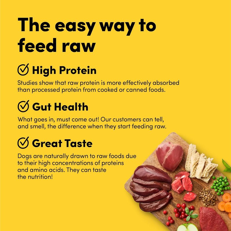 Grass-Fed Beef Freeze-Dried Raw Mix Dog Food - High Protein, Grain-Free, Non-GMO | 2 lb