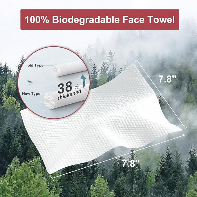 Disposable Towels for Face Hang Over the Door or on Wall, 300 ct, 2 Pack