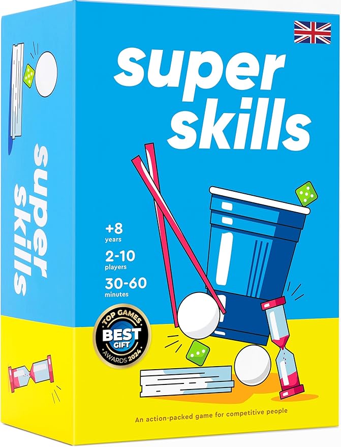 Super Skills - Action Game for Competitive People - Beat Your Friends at 120 Challenges - Fun Easter Group Activity for Family Night or Party with Kids Teen