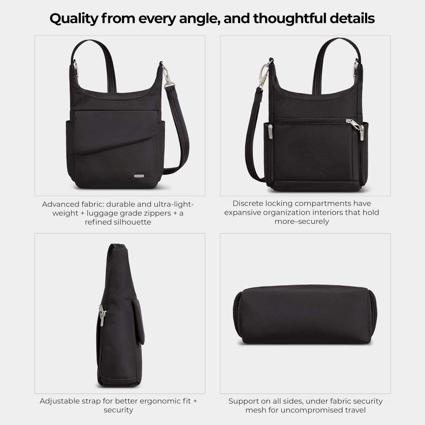 Travelon Anti-Theft Classic Messenger Bag