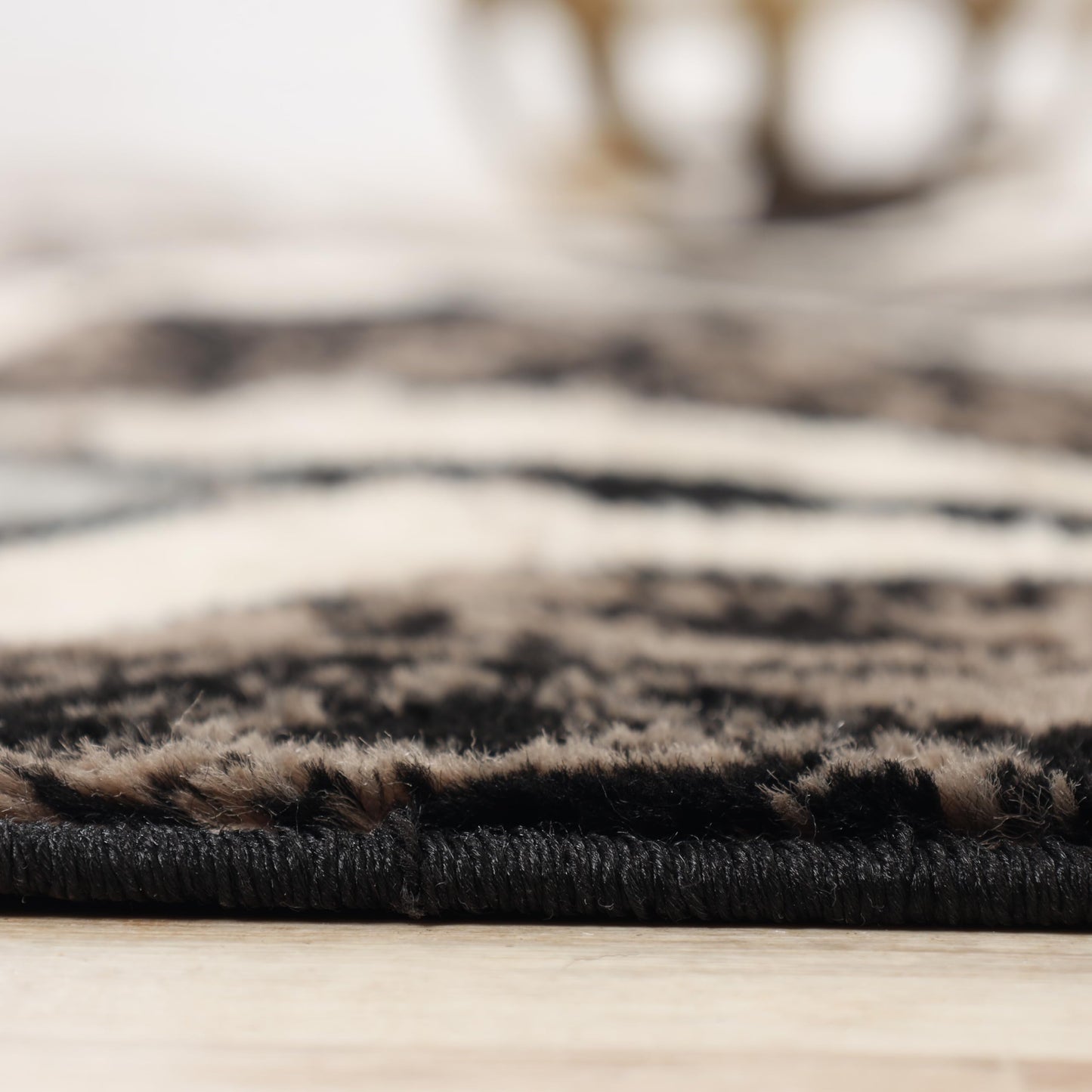 Superior Modern Indoor Area Rug, Non Slip Rug, 3'x5', A Chocolate