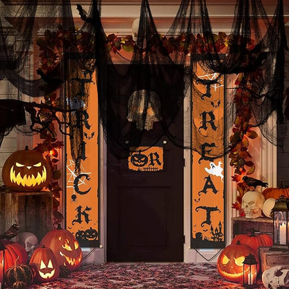 ZeeDix Halloween Black Creepy Cloth 79 x 800in Giant Spooky Cheesecloth Scary Gauze Cloth for Halloween Party Supplies Haunted Houses Decoration Outdoor Yard Home Wall Doorways Decor