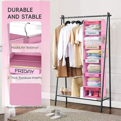 VERONLY Weekly Hanging Closet Organizer