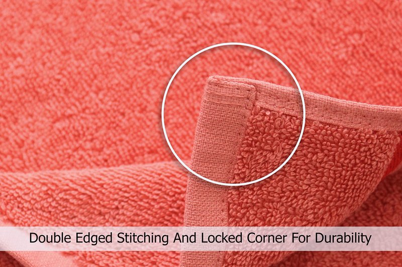 COTTON CRAFT Ultra Soft Bath Sheets - Set of 2 Oversized 35x70 Absorbent Quick Dry 100% Cotton Bath Towel Sheets - Everyday Luxury Hotel Spa Shower Beach Pool Easy Care Large Bathroom Towel - Coral