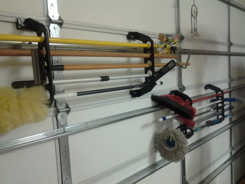 Cobra Garage Door Storage Rack | 21" Black ABS Plastic Fishing Rod Holder - Ultimate Organizer for Fishing Gear