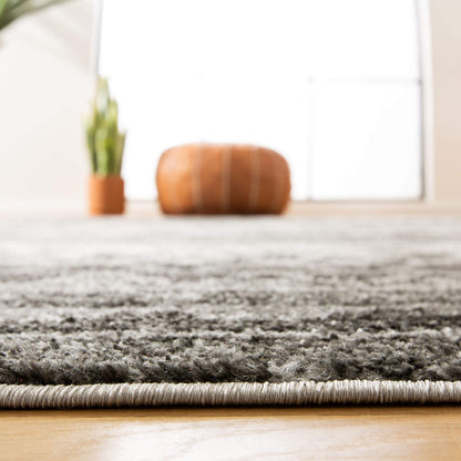 SAFAVIEH Area Rug 8x10 - Adirondack Collection - Large - Ivory & Charcoal, Moroccan Boho Tribal Design, Non-Shedding & Easy Cleaning, Ideal for Living Room, Bedroom, Office, Dining Space (ADR119N)