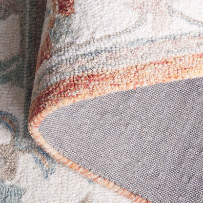 SAFAVIEH Area Rug 9x12 - Heritage Collection - Large - Rust & Ivory, Handmade Wool, Ideal for Living Room, Bedroom, Dining Space (HG125P)