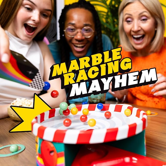 Whirly Derby: The All Action Marble Racing Game | New Family Board Game for 2-6 Players Age 8+