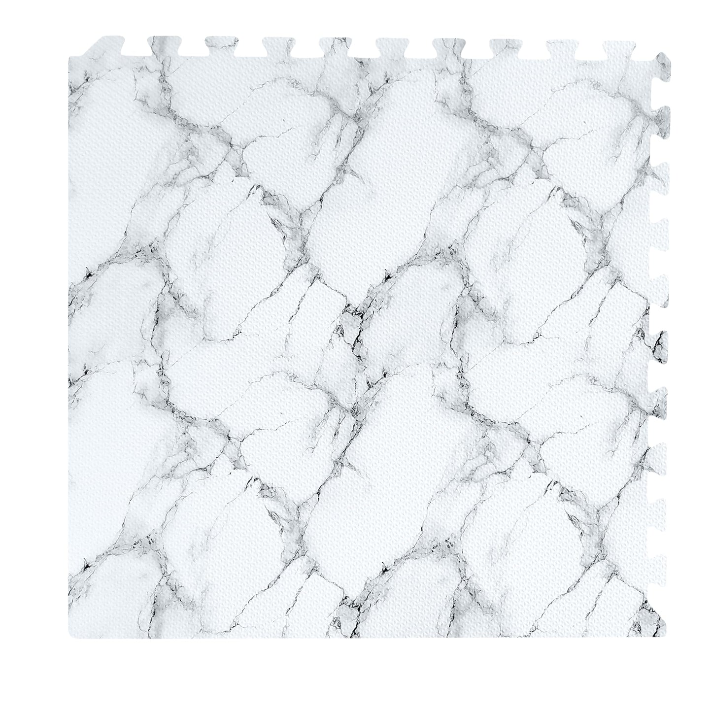 Forest Floor Farmhouse 3/8-Inch-Thick Printed Foam Tiles, Premium Marble Interlocking Foam Floor Mats, Anti-Fatigue Flooring – Stylish Flooring Solution, Marble, 6 24"x24" Tiles, 24 Sq Ft