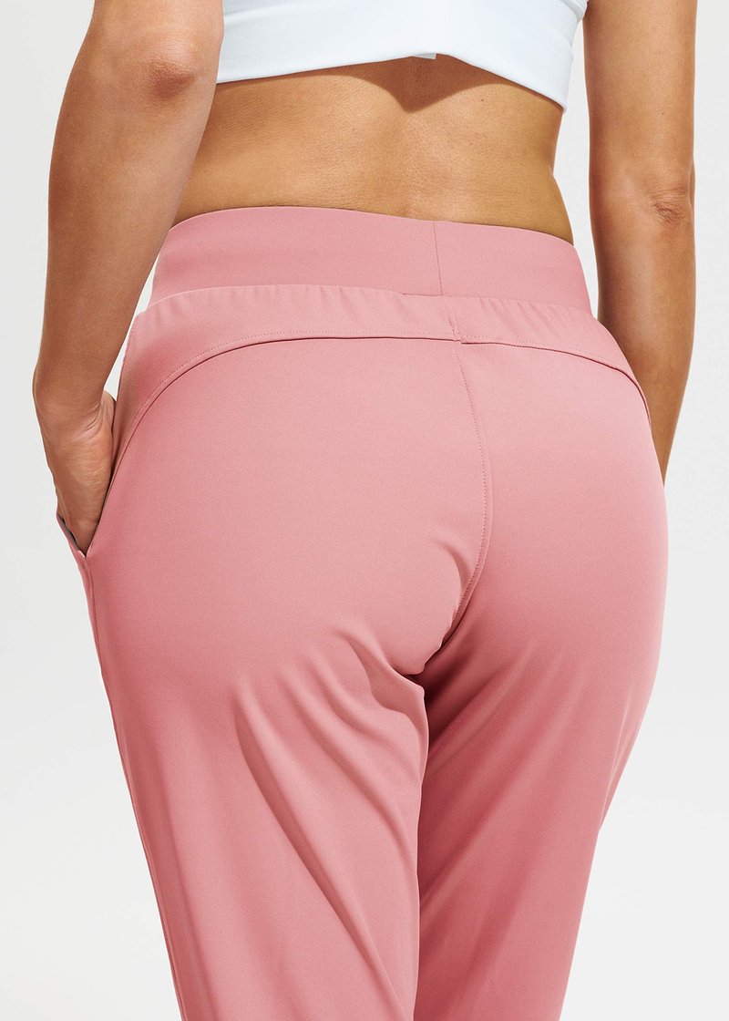 Libin Women's Joggers Pants Athletic Sweatpants with Pockets Running Tapered Casual Pants for Workout,Lounge, Mauve XS