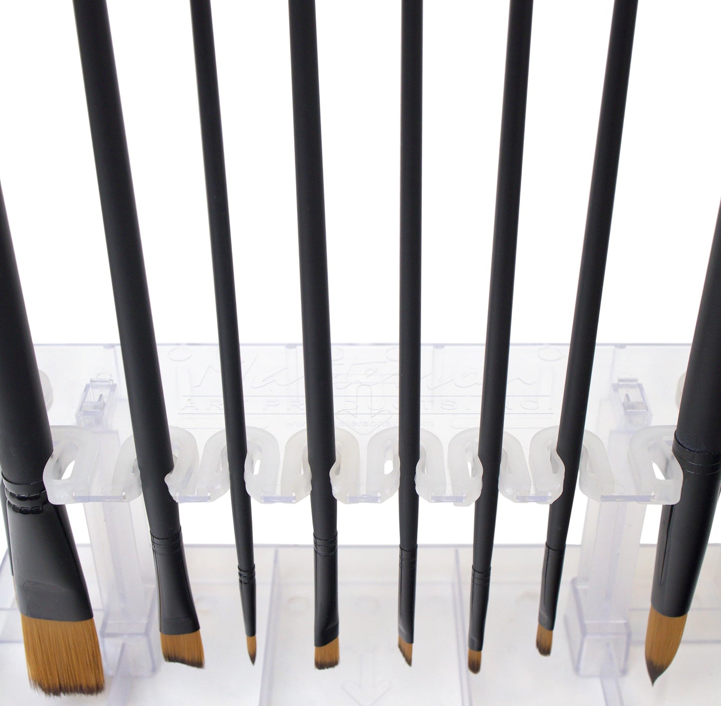 Masterson Sta-New Brush Holder, for Artist Paint Brush Drying, Storage, Organizing and Protection, Holds 10 Art Brushes Bristles Pointing Down, Fine Art, Studio, Classroom, Desktop, Made in USA