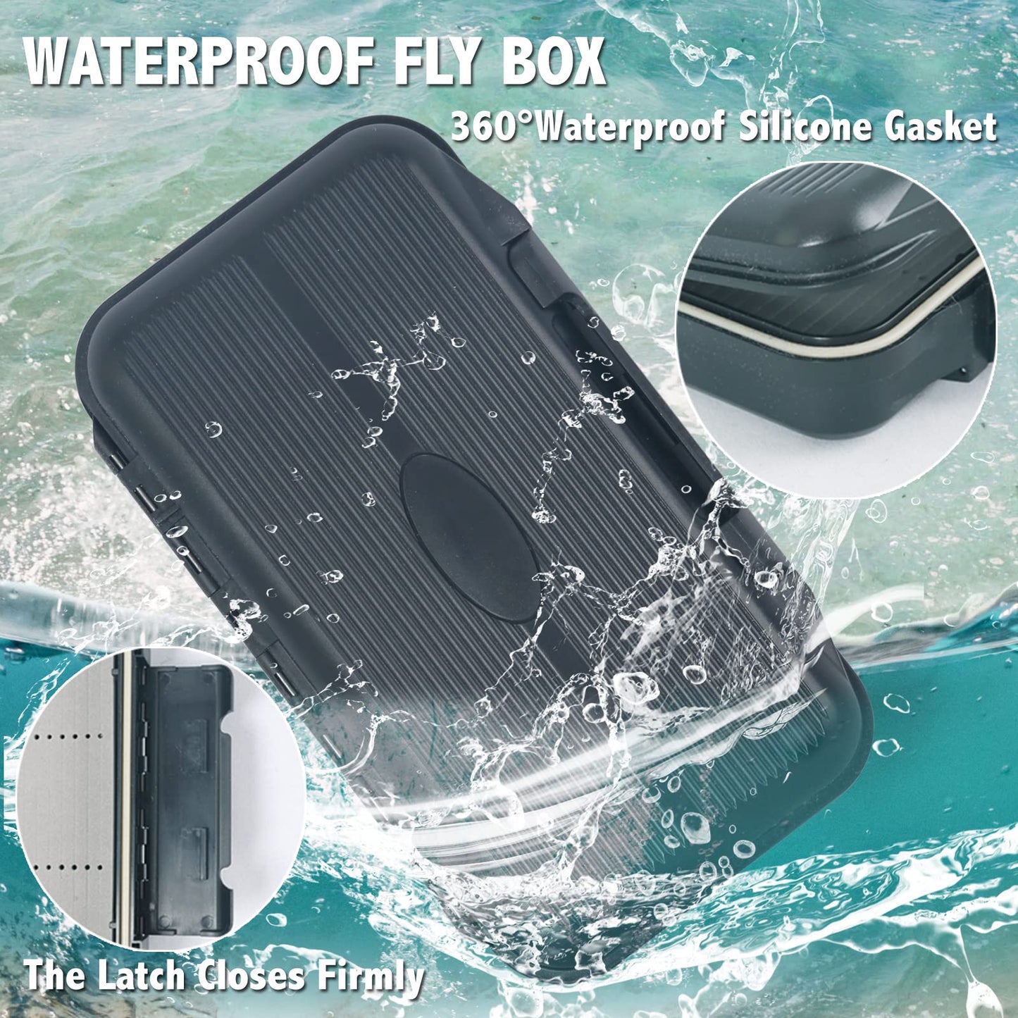 Maxcatch Streamer Fly Fishing Box Double Sided Waterproof Jig Box For Flies