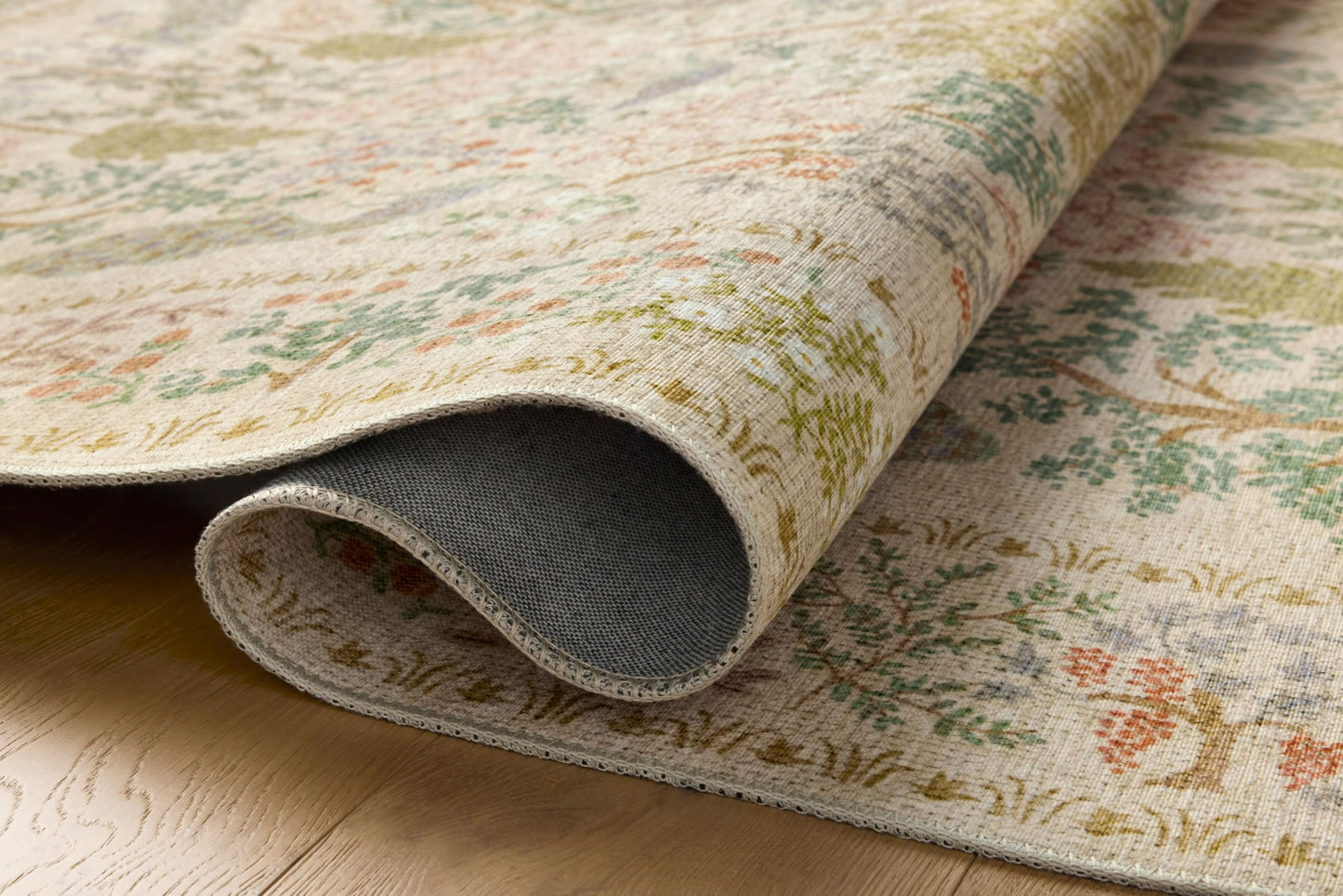 Loloi Rifle Paper Co. Canopy Collection CNP-05 Ivory 5'-0" x 7'-6" Area Rug