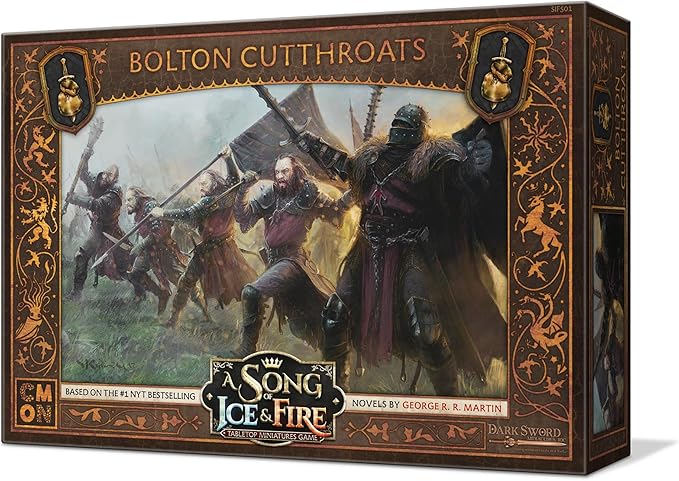 CMON A Song of Ice and Fire Tabletop Miniatures Game Bolton Cutthroats Unit Box (Multilingual Edition) - Strategy Game for Adults Ages 14+ 2+ Players 45-60 Minute Playtime Made by CMON