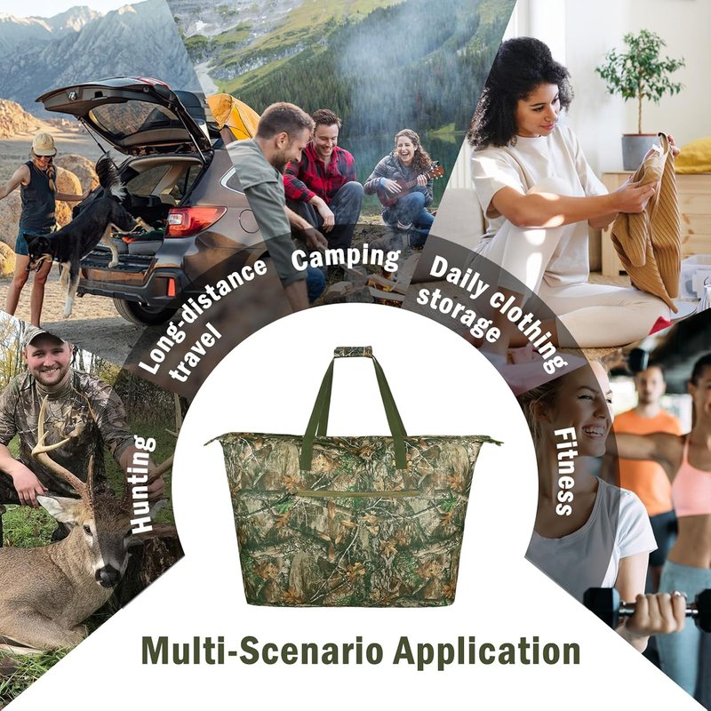 Camouflage Scent Control Bag - Extra Large 42 x 26 Inch Waterproof Smell Proof Storage for Hunting Gear