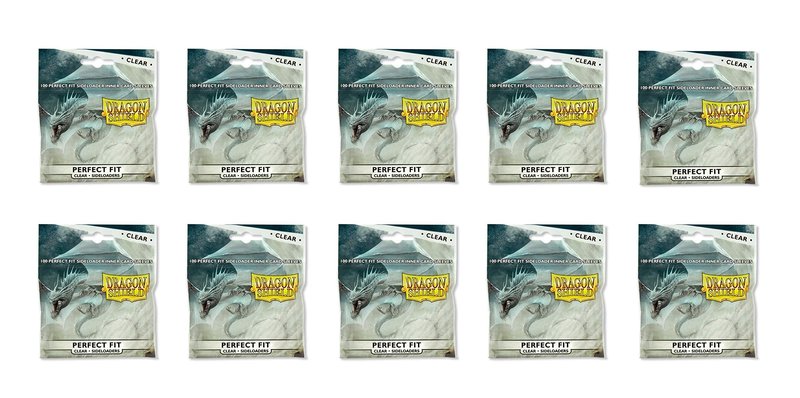 Dragon Shield 100 Standard Size Sideloader Clear Perfect Fit Sleeves (1 Pack)