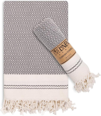 Evelynen Turkish Hand Towels for Bathroom & Kitchen Towels Decorative Set of 2