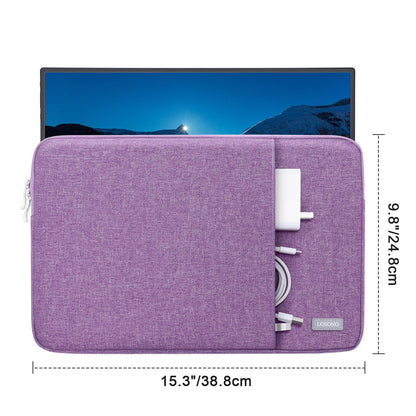 Portable Monitor Case 15.6 Inch, Protective Carrying Sleeve for Most 16.1/15.6 in Monitors, Water Resistant Portable Laptop Display Bag with Accessory Pocket, Size-15.3"x9.8" Black