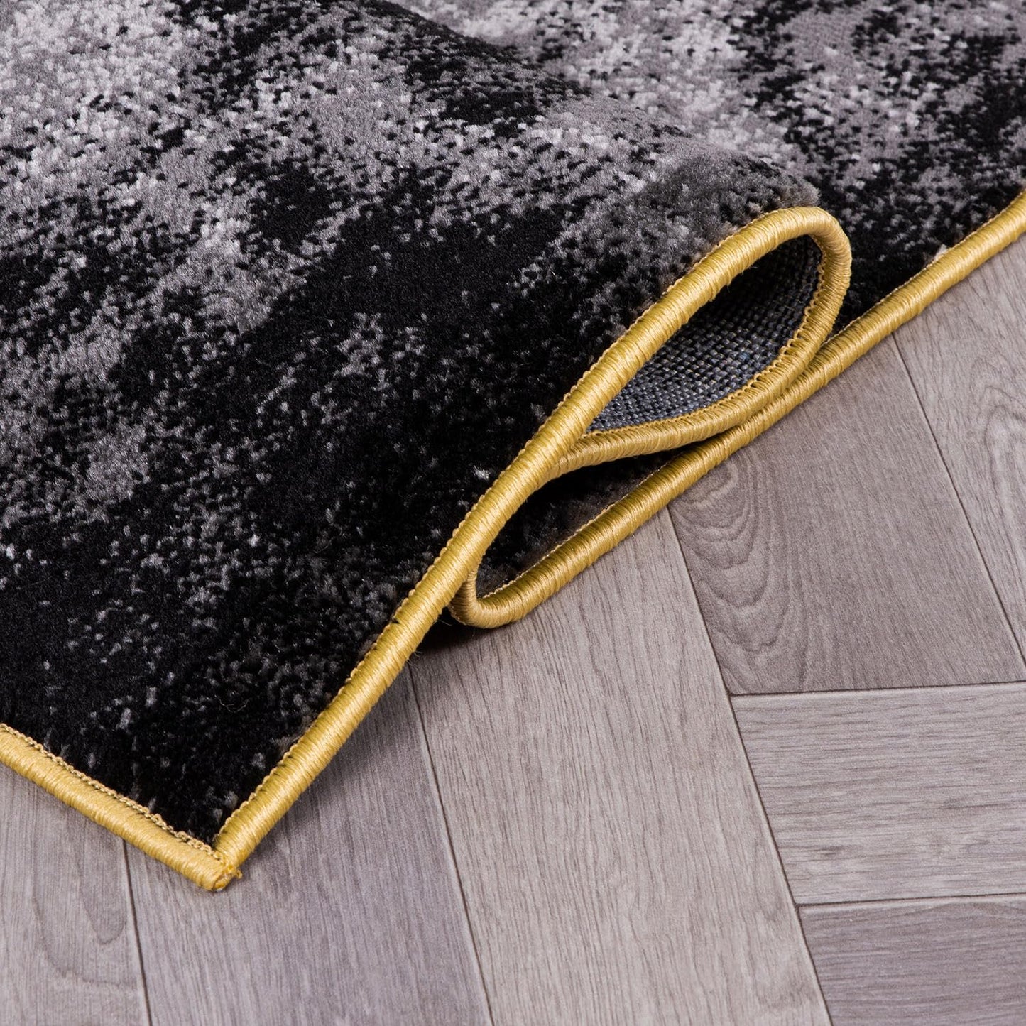 Rugshop Modern Abstract Design Non Shedding Soft Ideal for Living Room,Bedroom,Kitchen Runner Rug 2' x 7' Yellow