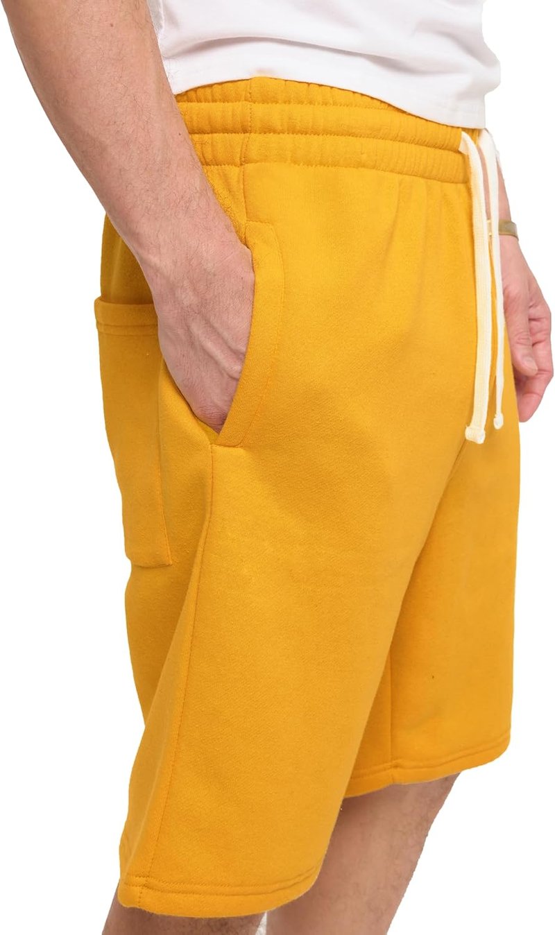 Men’s Fleece Workout Shorts - Classic Casual Style with Elastic Waist | PROGO USA