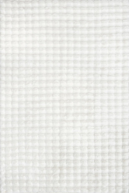 nuLOOM 3'9" x 6' Cozy Plush SuperiorWash Area Rug, Machine Washable, Non-Slip, Soft Fluffy Shag Carpet for Living Room Bedroom Kids Room Nursery Home Decor, Jeni White